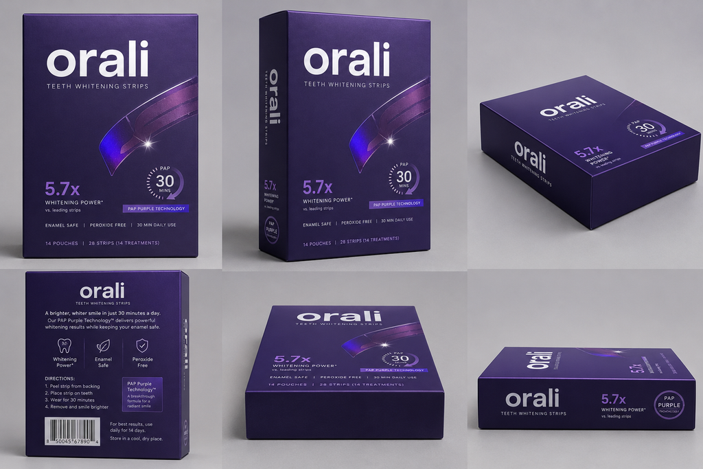 Orali Purple Teeth Whitening Strips (PAP)