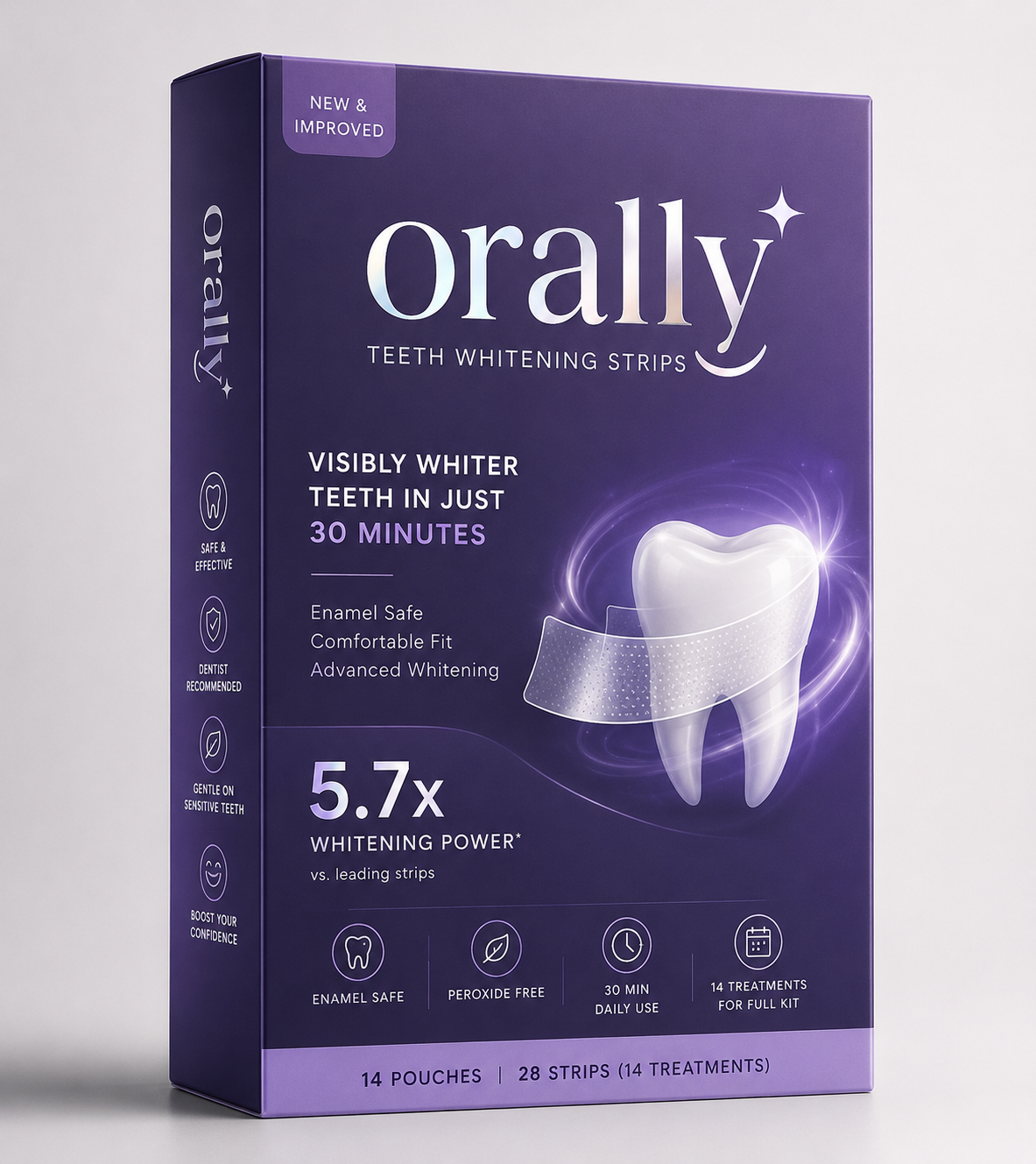 Orali Purple Teeth Whitening Strips (PAP)